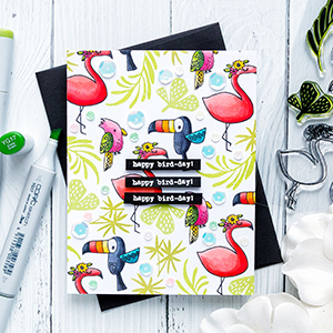 Flora & Fauna | Happy Bird-Day Card. Photo Tutorial