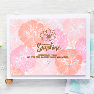 Simon Says Stamp | Monochromatic Stamped Floral Patterns. Video + Masterpiece Box Blog Hop + Giveaway (now closed)