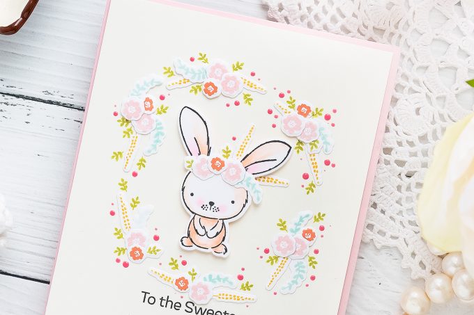 My Favorite Things | Using Tiny Stamps for Big Impact. Video tutorial. To the Sweetest Somebunny I know Handmade Card by Yana Smakula