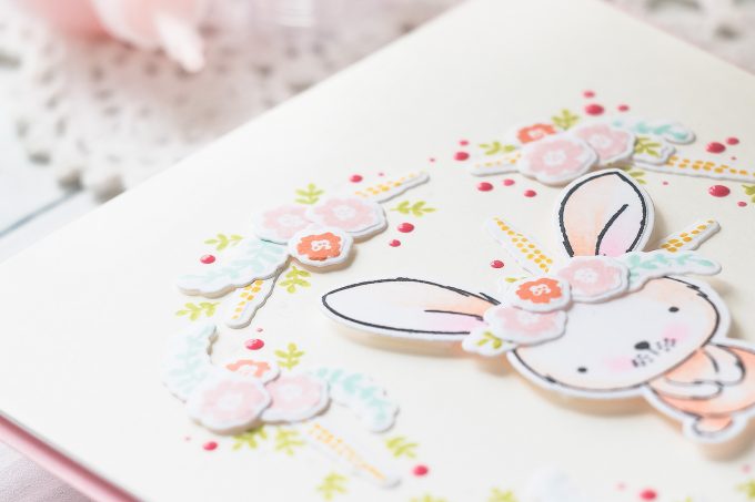 My Favorite Things | Using Tiny Stamps for Big Impact. Video tutorial. To the Sweetest Somebunny I know Handmade Card by Yana Smakula