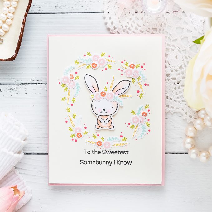 My Favorite Things | Using Tiny Stamps for Big Impact. Video tutorial. To the Sweetest Somebunny I know Handmade Card by Yana Smakula