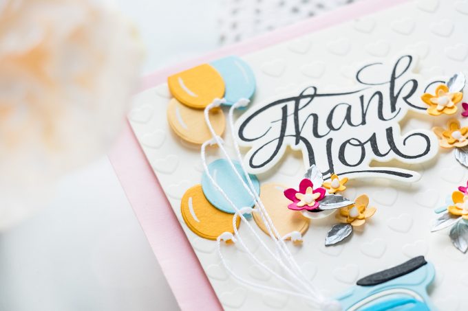 Spellbinders | May 2019 Small Die of the Month - Thank You Vespa Card. Video tutorial by Yana Smakula