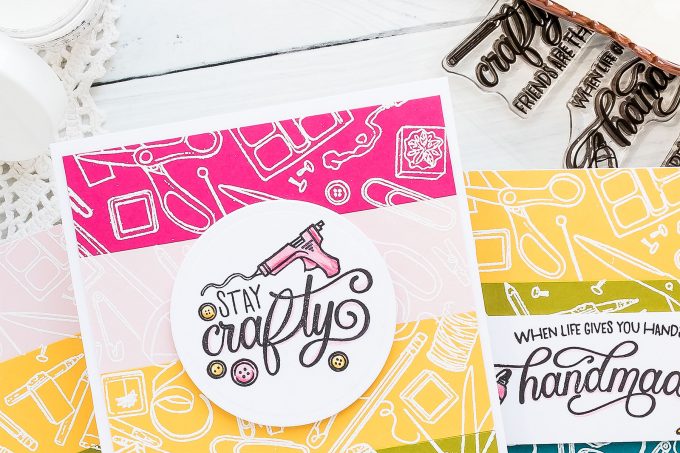 Cards for Crafty Friends! | Hero Arts My Monthly Hero May 2019 | Video tutorial by Yana Smakula #craftyfriends #cardmaking #stamping