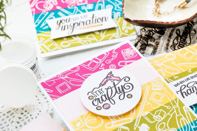 Cards for Crafty Friends! | Hero Arts My Monthly Hero May 2019 | Video tutorial by Yana Smakula #craftyfriends #cardmaking #stamping