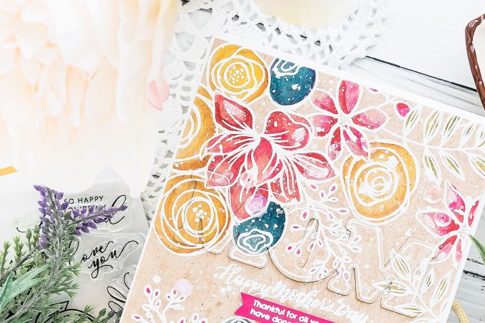 Watercolor Mother's Day Card | Simon Says Stamp | Video tutorial by Yana Smakula