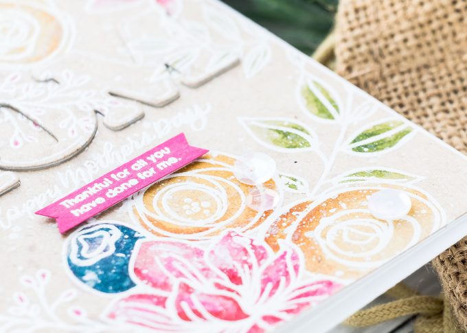 Watercolor Mother's Day Card | Simon Says Stamp | Video tutorial by Yana Smakula
