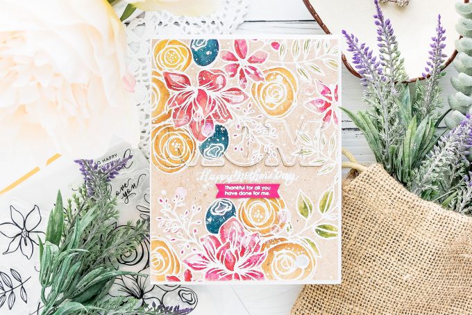 Watercolor Mother's Day Card | Simon Says Stamp | Video tutorial by Yana Smakula
