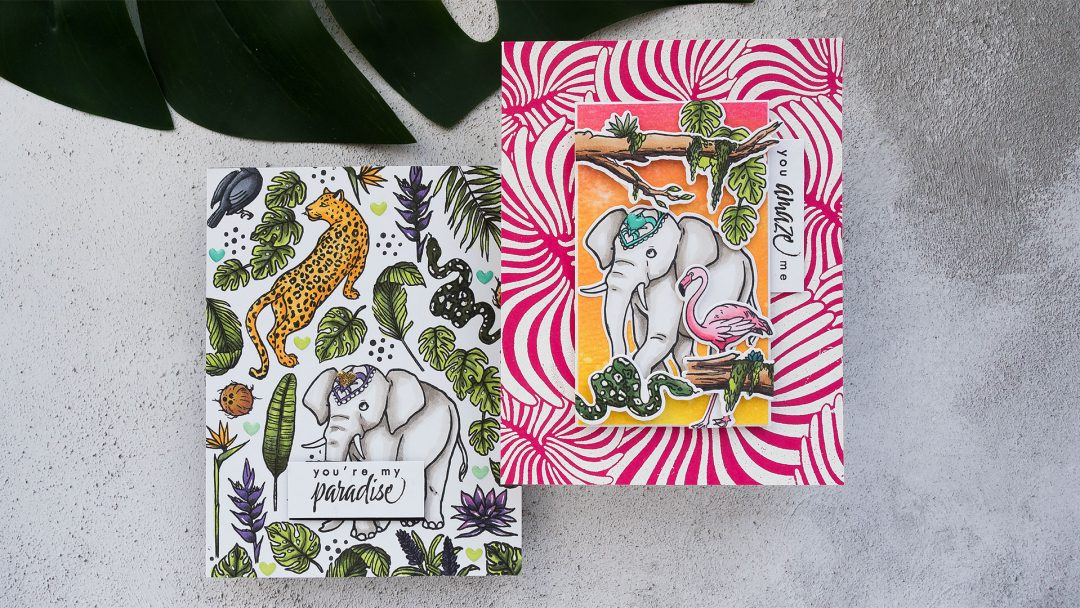 Jungle Cards with Hero Arts My Monthly Hero June 2019 Kit | Video