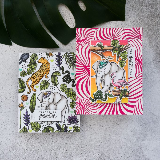 Jungle Cards with Hero Arts My Monthly Hero June 2019 Kit | Video