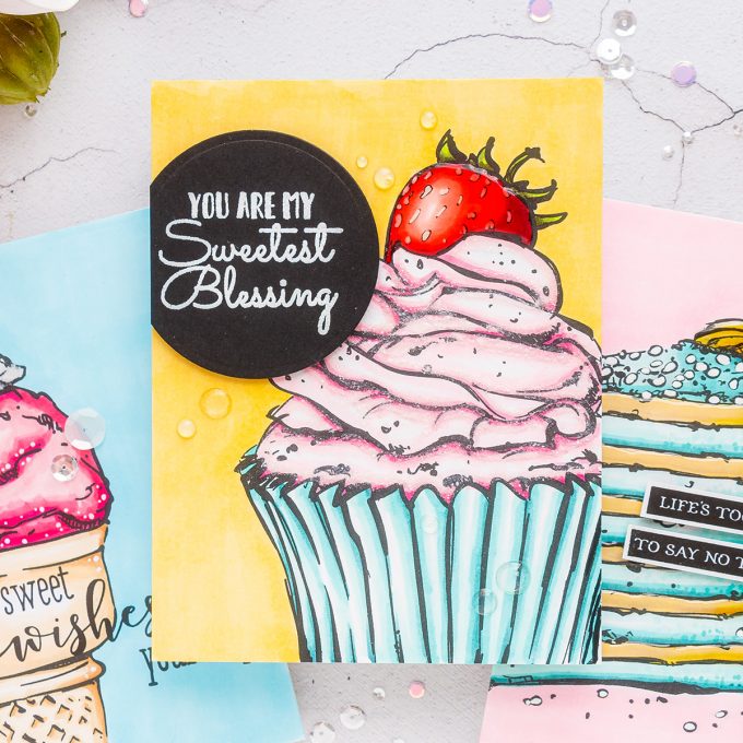 Colorado Craft Company | Cardmaking & Coloring in Pop Art Style. Handmade card ideas by Yana Smakula. Video + Giveaways