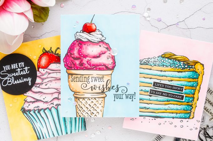 Colorado Craft Company | Cardmaking & Coloring in Pop Art Style. Handmade card ideas by Yana Smakula. Video + Giveaways