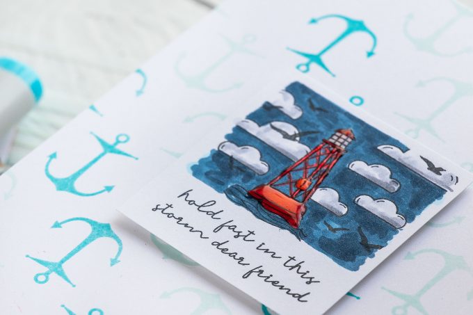 Simon Says Stamp | More Nautical Encouragement Cards - Hold fast in this storm dear friend
