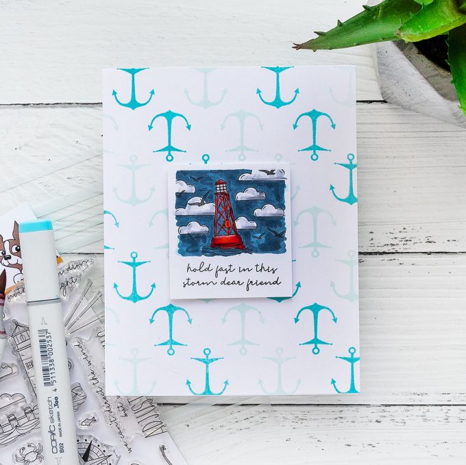 Simon Says Stamp | More Nautical Encouragement Cards - Hold fast in this storm dear friend