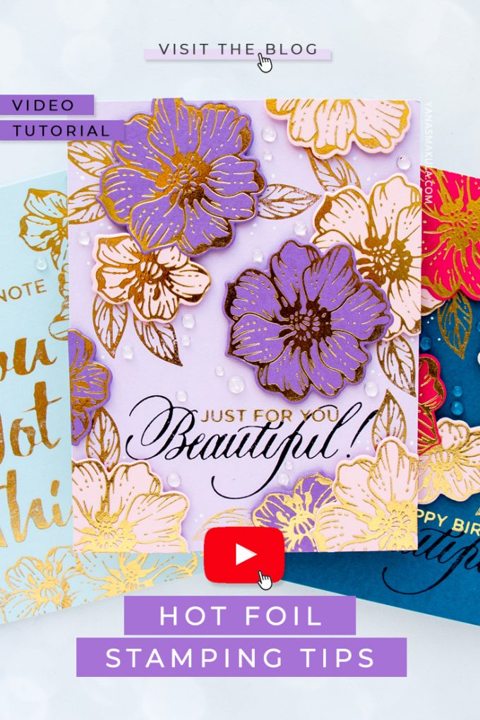 "Love hot foil stamping? Check out these must-know 7 tips and tricks that will help you be better then foiling with your Spellbinders Glimmer (or other) hot foil plates. Watch the video tutorial for details. #glimmerhotfoilsystem #hotfoil #cardmaking"