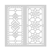 SA133 Stained Glass Window Stencil 6x6