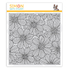 Simon Says Cling Stamp Cosmos Bloom Background