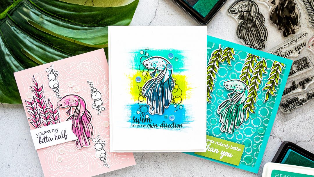 Hero Arts | Color Layering Betta Fish 3 Ways. Color Layering with Yana Series. Video