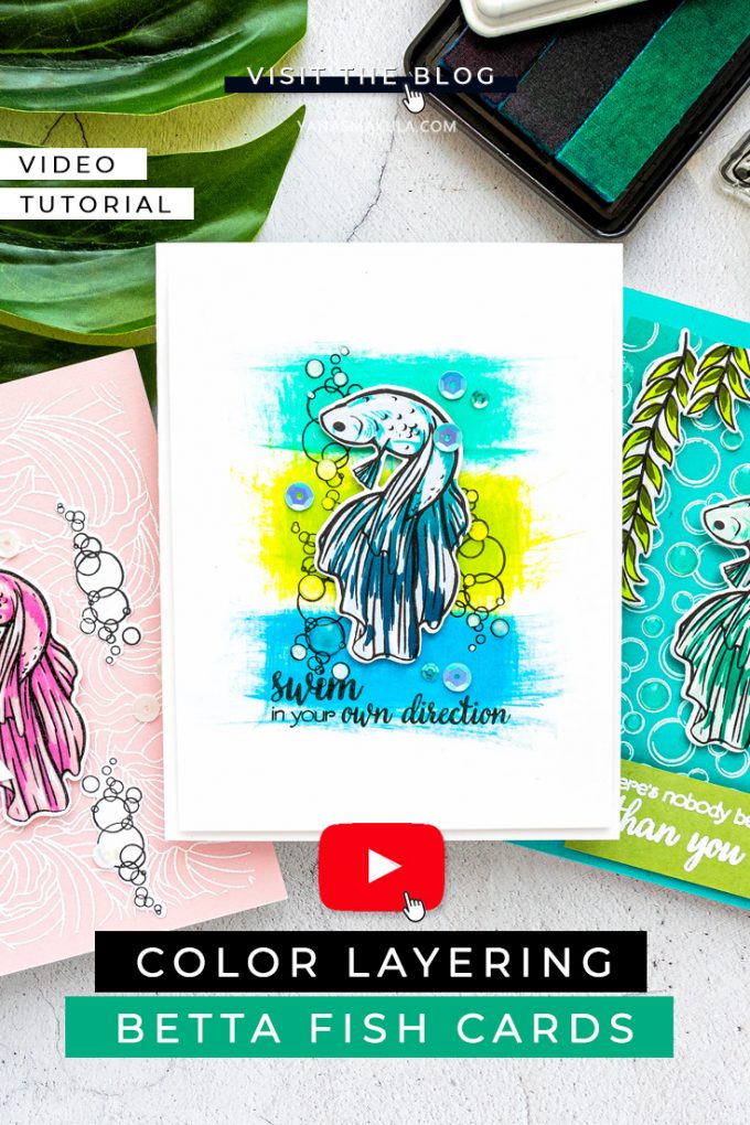 Hero Arts | Color Layering Betta Fish 3 Ways. Color Layering with Yana Series. Video