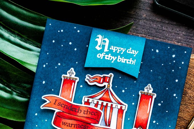 Hero Arts | Knightly Birthday Card. August 2019 My Monthly Hero Kit