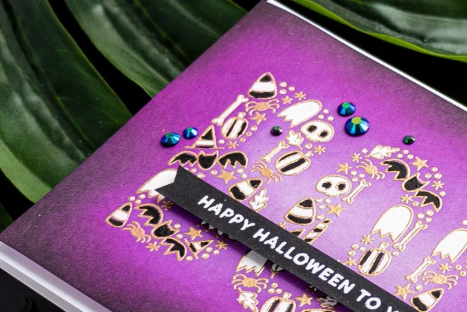 Pretty Pink Posh | Boo! Happy Halloween To You - Modern Halloween Card by Yana Smakula #cardmaking #stamping #prettypinkposh