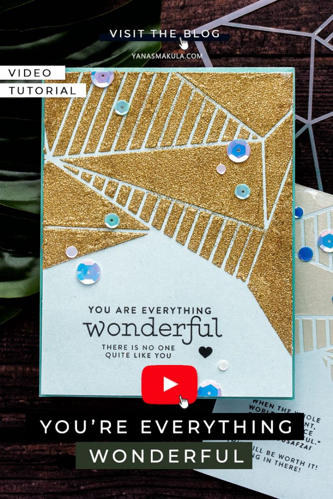 Simon Says Stamp | Faceted Stripes Stencil Cards. Video