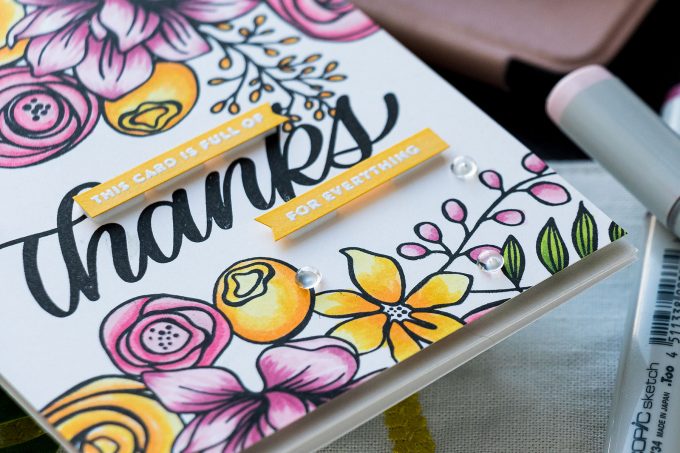 Simon Says Stamp | This Card Is Full of Thanks - Handmade Card by Yana Smakula