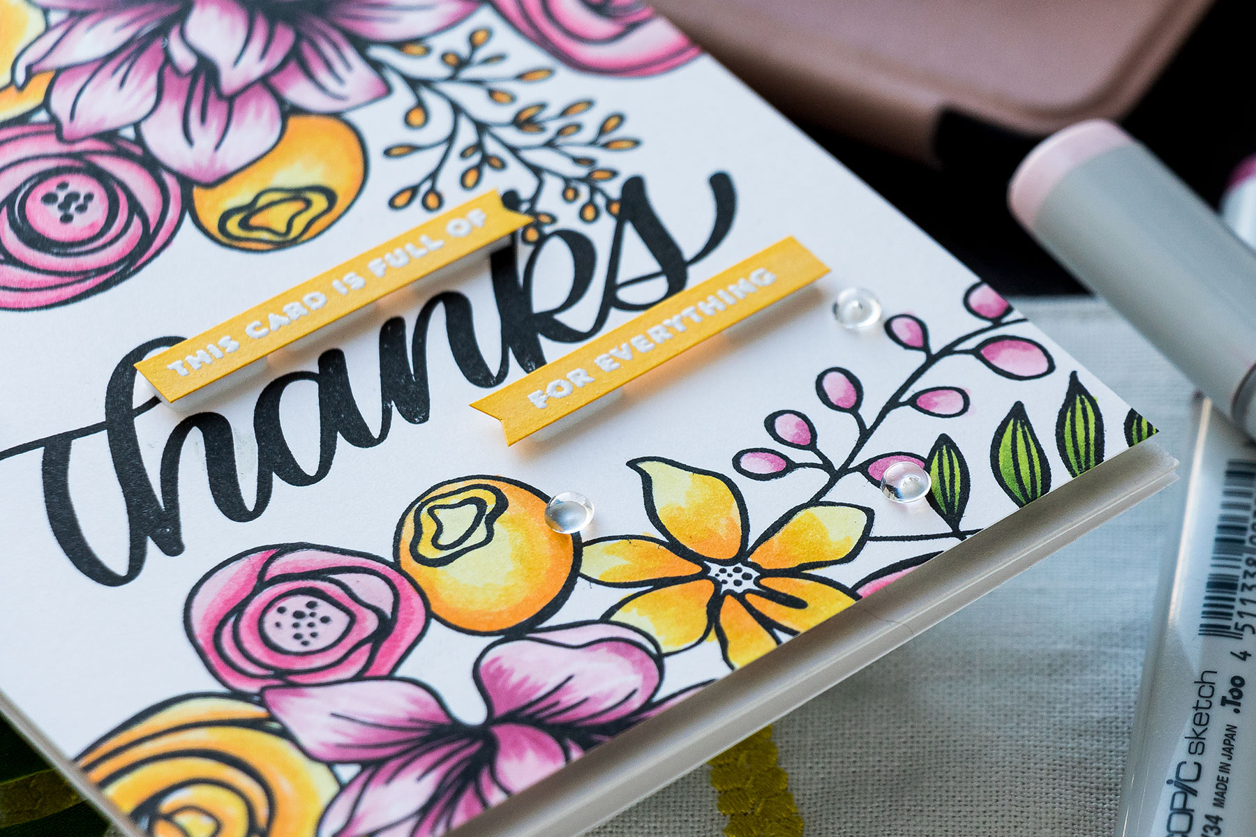 Simon Says Stamp | This Card Is Full of Thanks | Yana Smakula