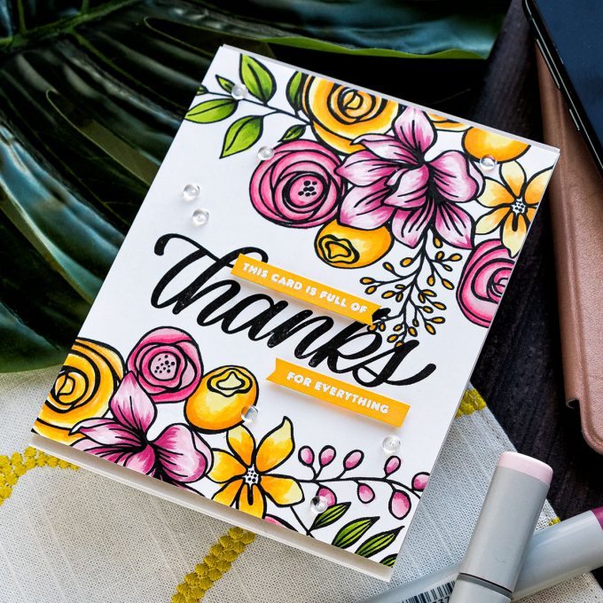 Simon Says Stamp | This Card Is Full of Thanks - Handmade Card by Yana Smakula