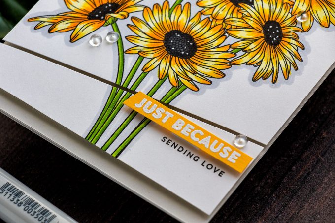 Simon Says Stamp | Yellow Daisies - Just Because Card by Yana Smakula