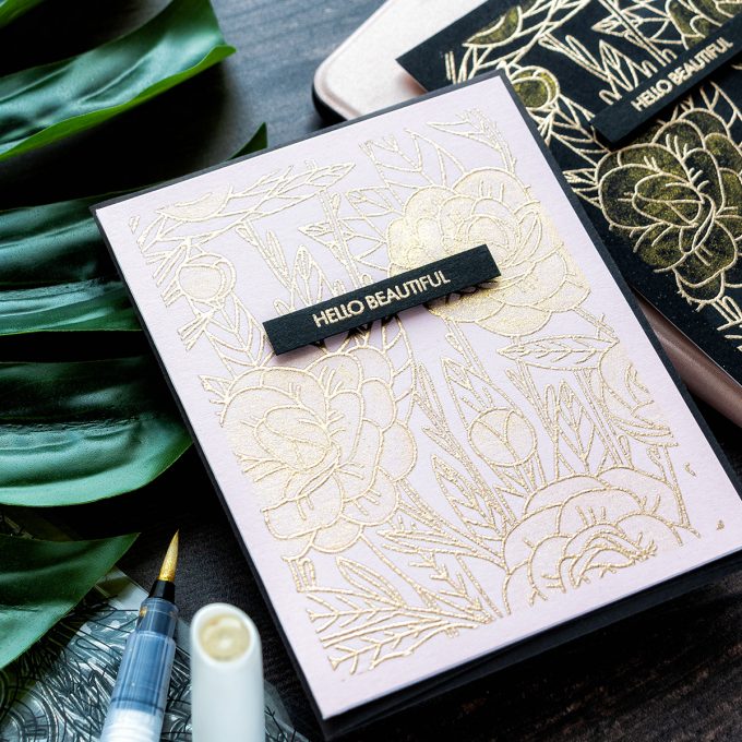 Tonic Studios | Modern Floral Cards. Video (Blog Hop + Giveaway)