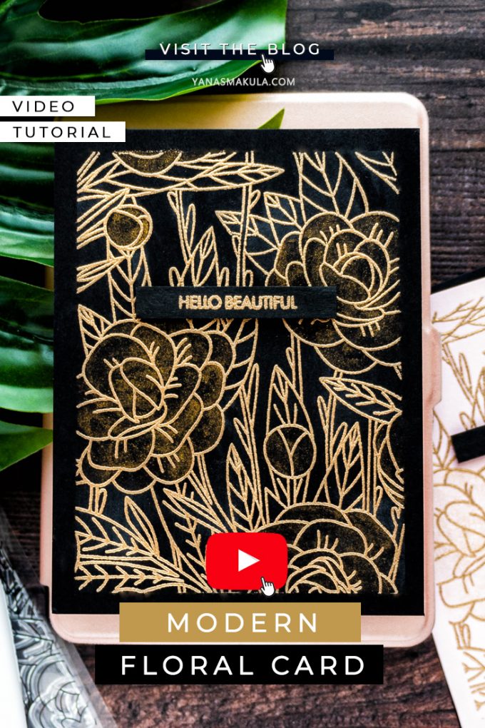 Tonic Studios | Modern Floral Cards. Video (Blog Hop + Giveaway)