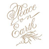 Spellbinders Copperplate Script Peace on Earth Glimmer Hot Foil Plates