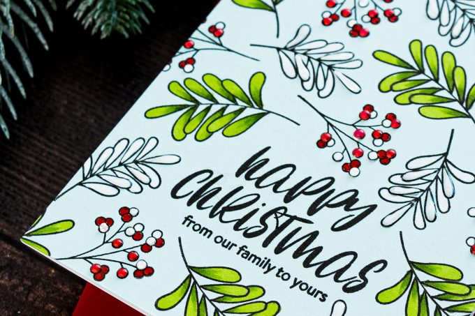 Simon Says Stamp | Happy Christmas or Merry Christmas? | Handmade card by Yana Smakula featuring INSIDE CHRISTMAS GREETINGS sss202028 #simonsaysstamp #stamping #christmascard