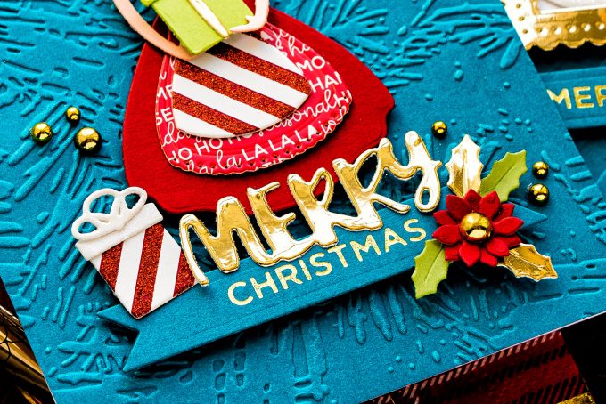 Spellbinders | Die Cut Christmas Cards with October Small Die of the Month - Home For The Holidays. Video tutorial by Yana Smakula #cardmaking #SpellbindersClubKits #Christmascard