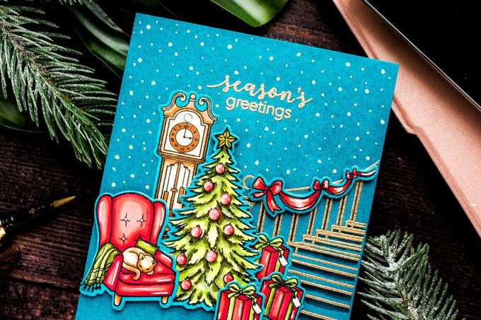 Hero Arts | November My Monthly Hero Kit - Christmas Card. Video. Blog Hop + Giveaway