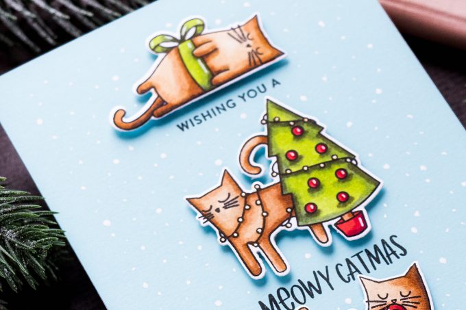 Simon Says Stamp | Meowy Catmas Christmas Card by Yana Smakula featuring MEOWY CATMAS sss102026 #simonsaysstamp #catcard #christmascard