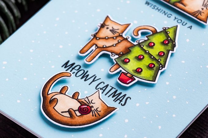 Simon Says Stamp | Meowy Catmas Christmas Card by Yana Smakula featuring MEOWY CATMAS sss102026 #simonsaysstamp #catcard #christmascard