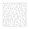 Simon Says Stamp Stencils Tumbling Hearts