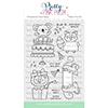 Pretty Pink Posh Party Friends Clear Stamps
