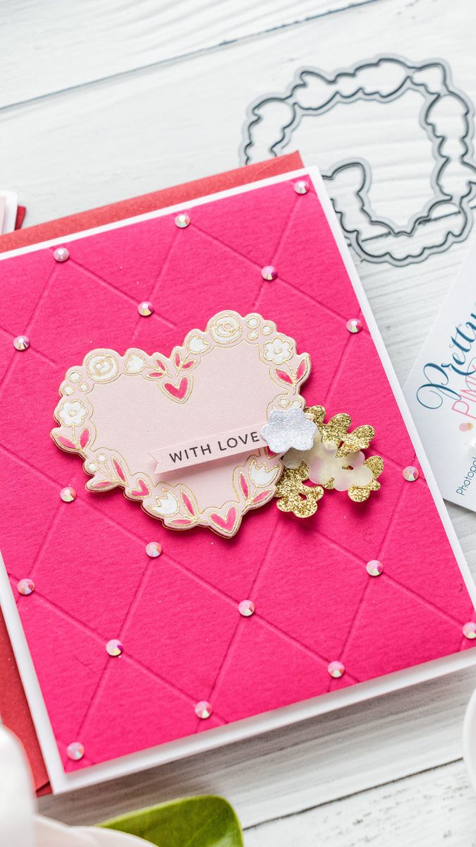 Pretty Pink Posh | Valentine's Day Cards featuring Hot Foiling with Coordinating Dies. Video tutorial by Yana Smakula #prettypinkpost #hotfoil #cardmaking