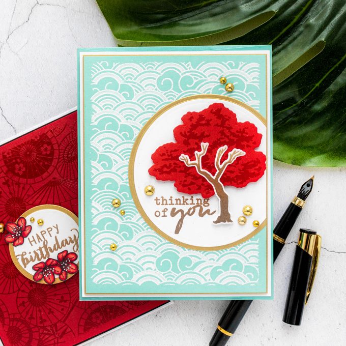 Hero Arts | March 2020 My Monthly Hero Kit & Add Ons – Asian Greeting Cards by Yana Smakula #mmh #heroarts #cardmaking #stamping