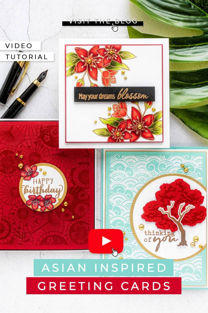 Hero Arts | March 2020 My Monthly Hero Kit & Add Ons – Asian Greeting Cards by Yana Smakula #mmh #heroarts #cardmaking #stamping