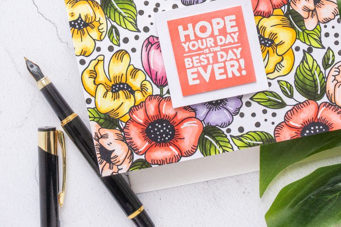 Simon Says Stamp | Background Stamping with Thankful Flowers. Video tutorial by Yana Smakula featuring THANKFUL FLOWERS sss201905 #simonsaysstamp #cardmaking #patternstamping