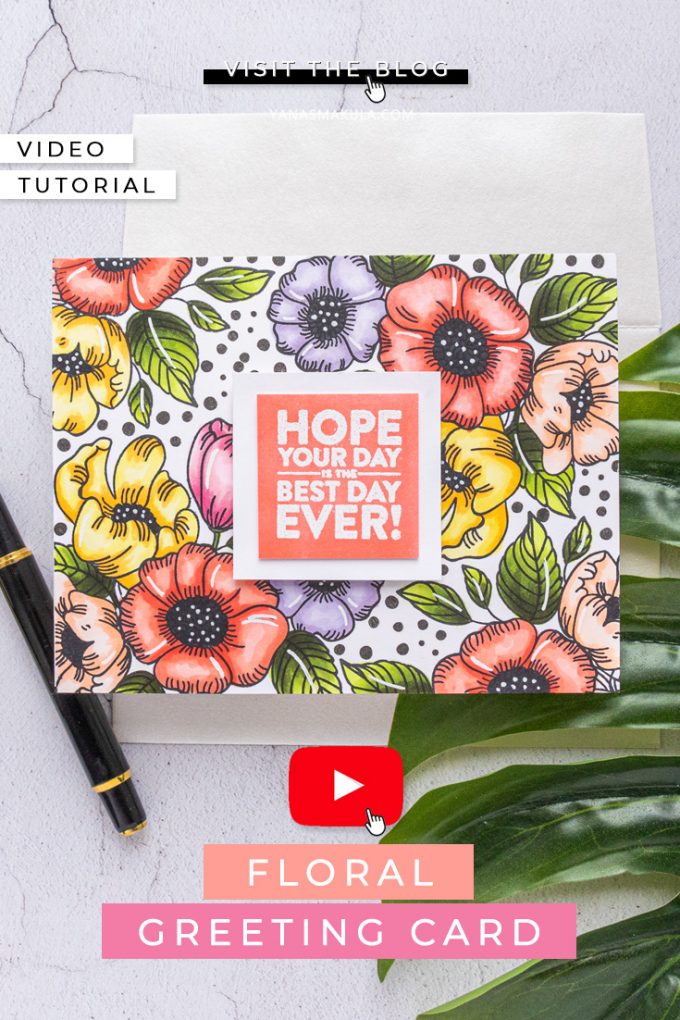 Simon Says Stamp | Background Stamping with Thankful Flowers. Video tutorial by Yana Smakula featuring THANKFUL FLOWERS sss201905 #simonsaysstamp #cardmaking #patternstamping