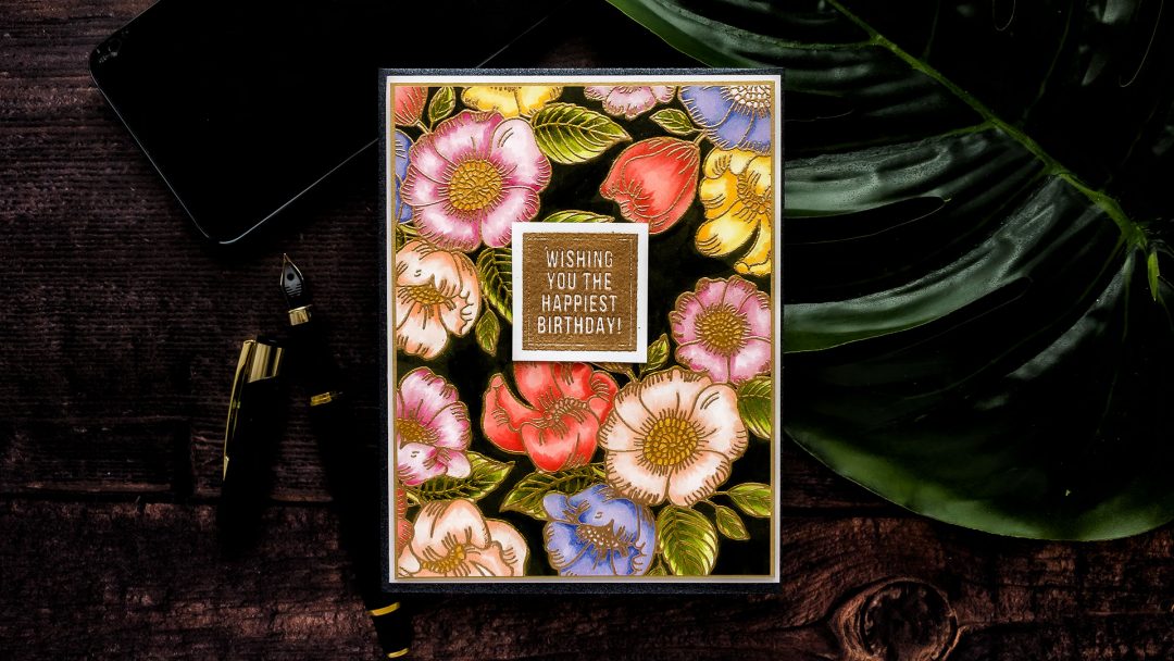Simon Says Stamp | Background Stamping with Thankful Flowers. Video tutorial by Yana Smakula featuring THANKFUL FLOWERS sss201905 #simonsaysstamp #cardmaking #patternstamping