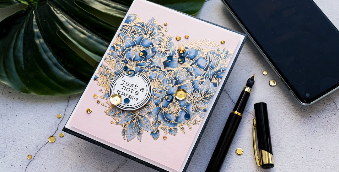 Simon Says Stamp | Heat Embossing & Copic Markers. Video tutorial by Yana Smakula #simonsaysstamp #cardmaking #stamping #copiccoloring