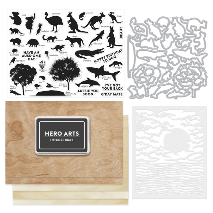 Hero Arts | April 2020 My Monthly Hero Kit - Ink Blended Thank You Cards. Video tutorial by Yana Smakula #heroartsmmh #heroarts #cardmaking #inkblending