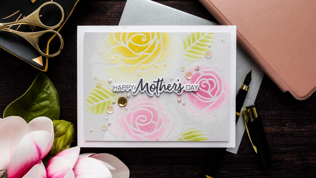 Simon Says Stamp | Ink Blended Mother's Day Card by Yana Smakula #simonsaysstamp #SSSSunnyDaysAhead #SSSendACard #SSSUnitedWeCraft