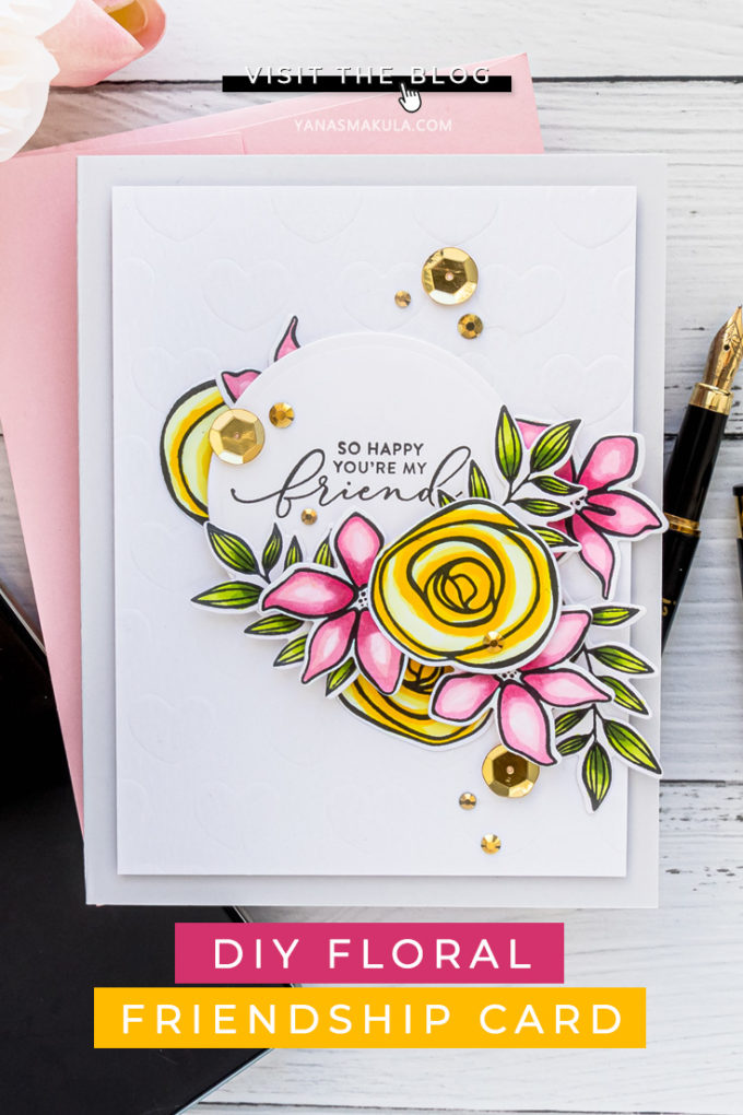 Simon Says Stamp | Floral Friendship Card - So Happy You're My Friend featuring SKETCHED FLOWERS sss101830 #simonsaysstamp #cardmaking #stamping