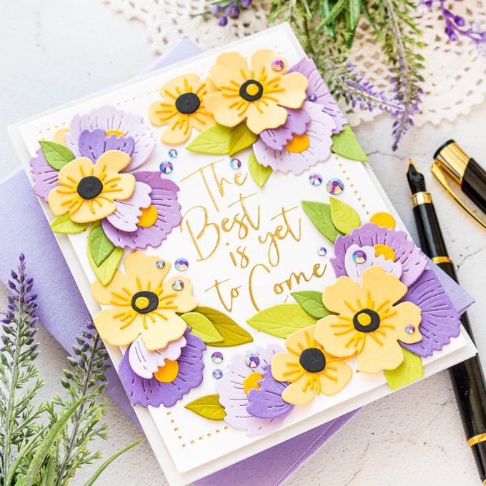 Spellbinders June 2020 Club Kits Card Ideas by Yana Smakula #Spellbinders #SpellbindersClubKits #Cardmaking #DieCutting #HotFoil